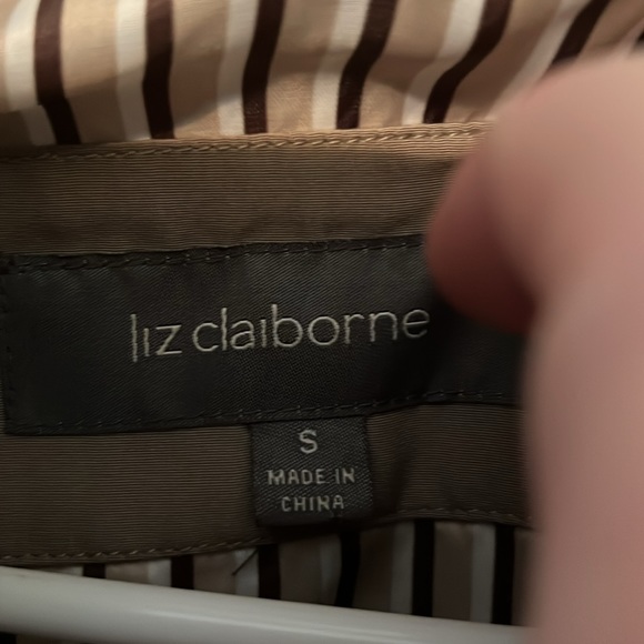 Liz Claiborne tan spring jacket size small - Picture 2 of 3